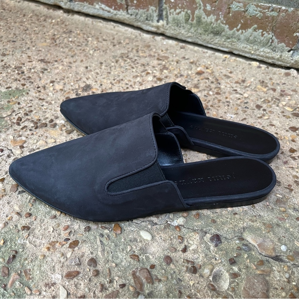 Jenni Kayne Black Suede Mules